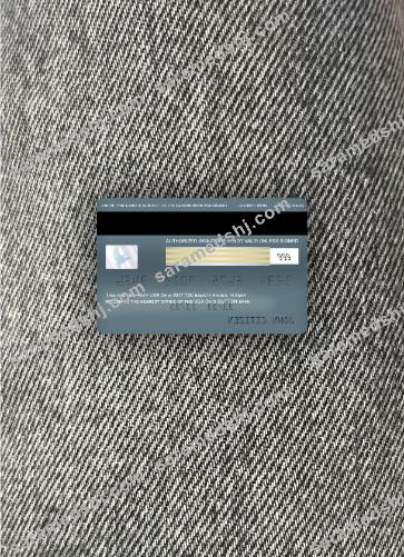 USA Ohio SUTTON bank visa signature card photolook back